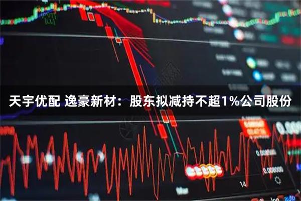 天宇优配 逸豪新材：股东拟减持不超1%公司股份